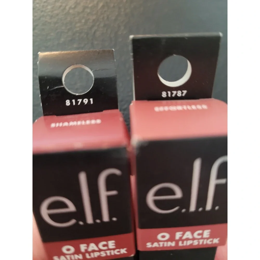 e.l.f. O Face Satin Lipstick Women 2pk Multi Shameless Effortless 81791 81787